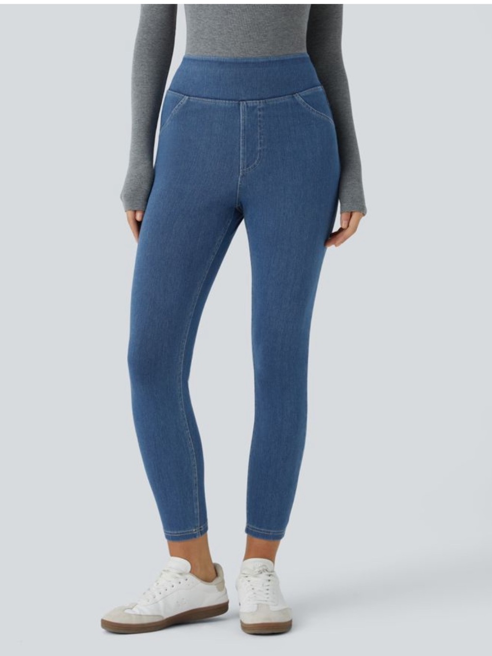 Halara Flex™ High Waisted Pocket
Denim Casual Leggings Full Length